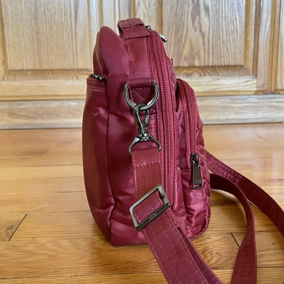 LUG Ranger Crossbody and Matching Wallet Rosewood and Maple Cream Inside - Picture 4 of 16